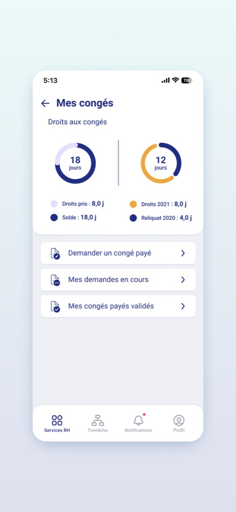 Suivi des congés
